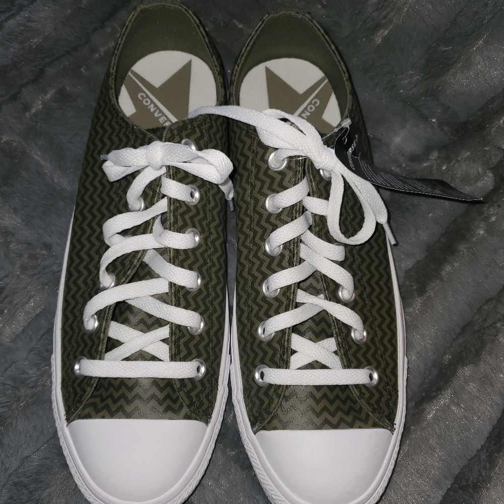 Leather chevron Converse All Stars